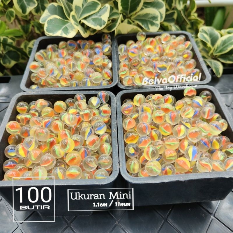 Kelereng MINI / KECIL mainan Jadul 90an unik 100 pcs