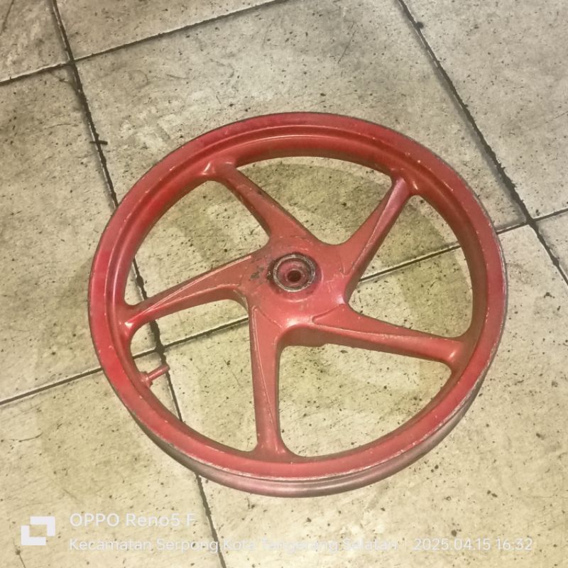 pelek racing depan Honda beat Vario karbu