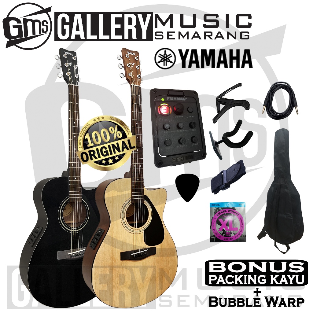 ORIGINAL Gitar Akustik Elektrik Yamaha FS100C Original