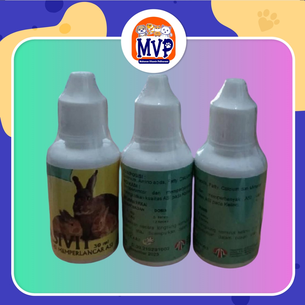 Asivit Kelinci 30Ml - Supplemen Memperlancar & Meningkatkan ASI Pada Kelinci Berkualitas Menyehatkan