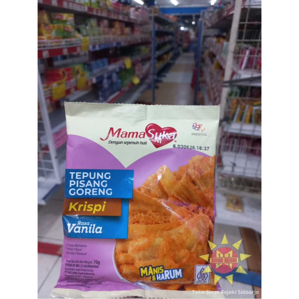 

Mama Suka Tepung Pisang Goreng Rasa Vanila 70 gram / 210 gram