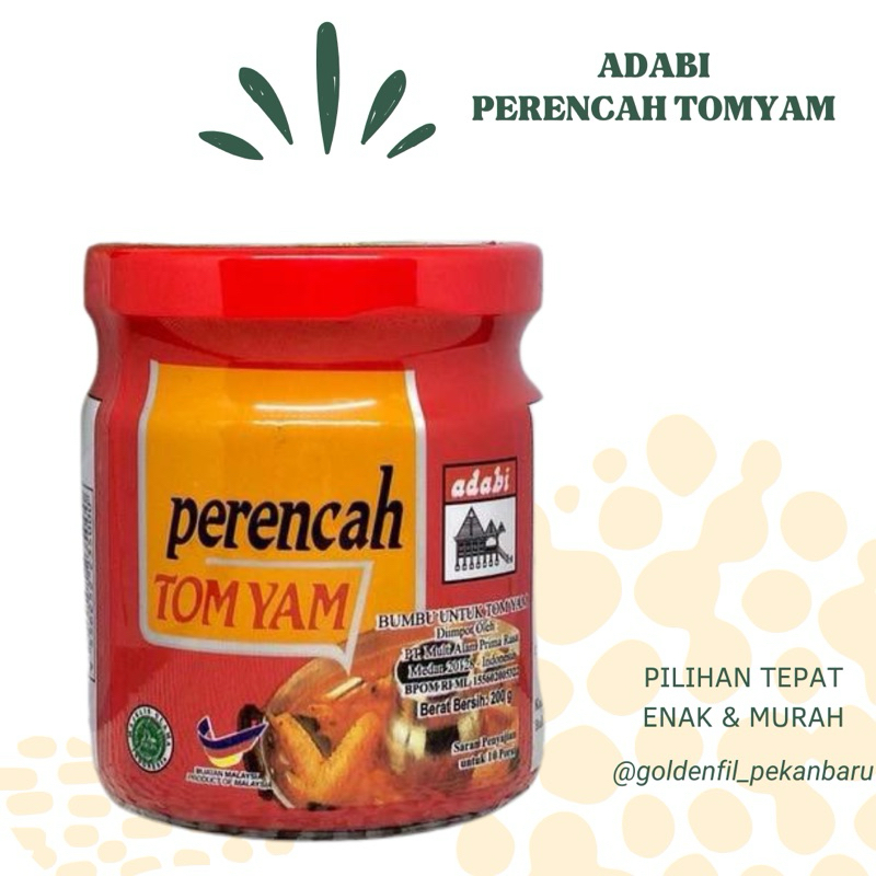 

Adabi bumbu tomyam 200g FREE BUBBLE WRAP