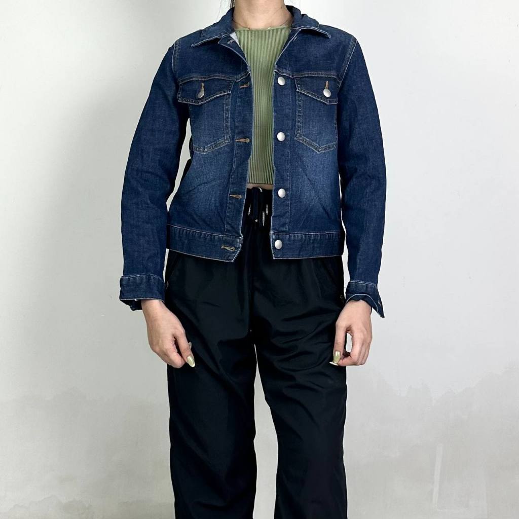 jaket wanita Muji Denim size S (seperti baru) 100% original 150425
