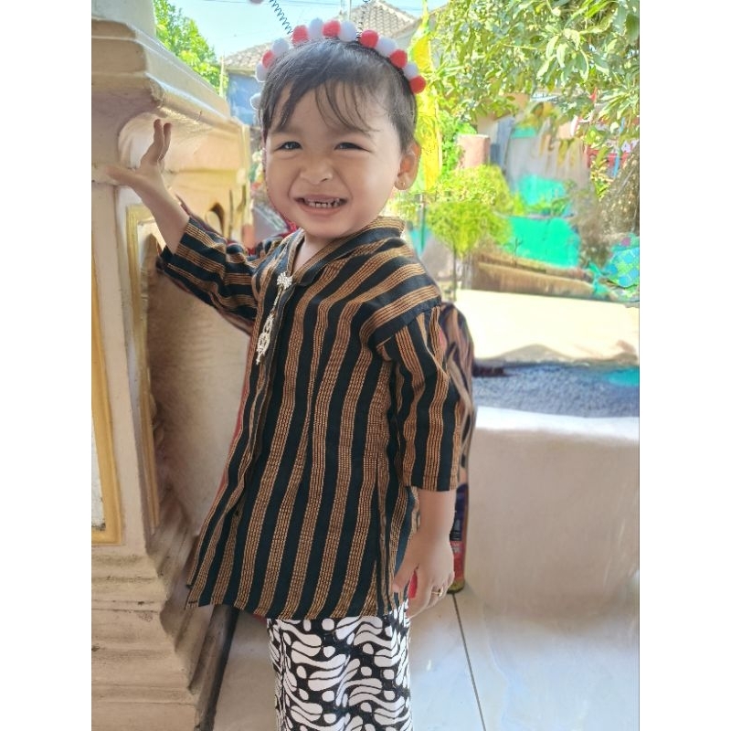 KEBAYA LURIK ANAK /BAJU ADAT JAWA/ LURIK PEREMPUAN