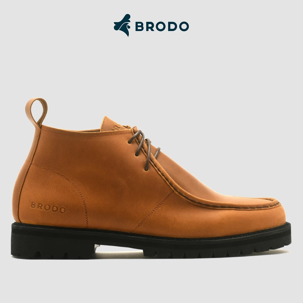 BRODO Medan - Sepatu Borneo Boots Vintage Brown