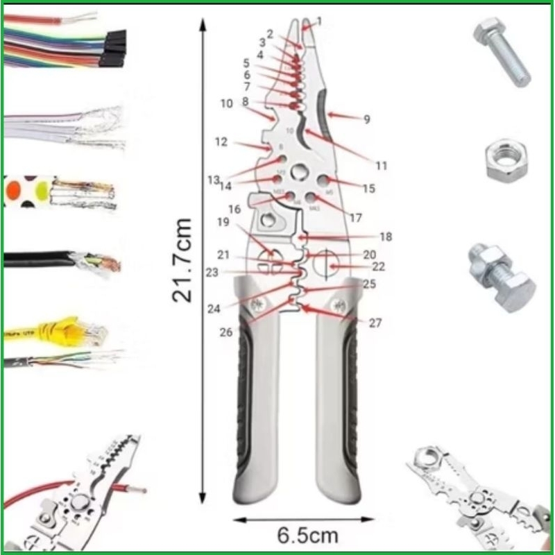 tang serbaguna 27 in 1, tang dekrustasi