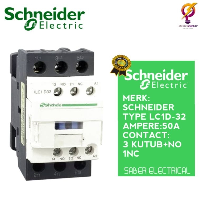 CONTACTOR  LC1DT-32/LC1D-32 50A