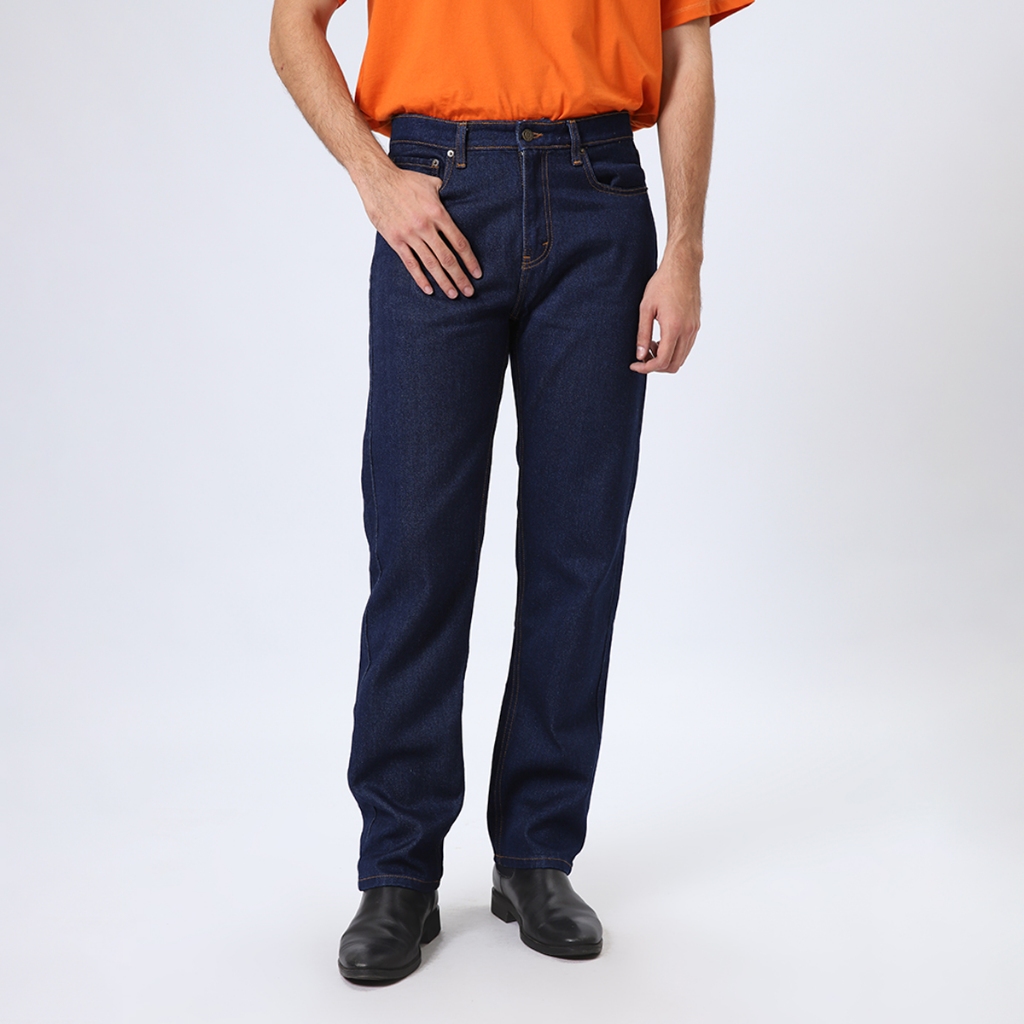 EDWIN JEANS - Celana Denim Pria Reguler Fit Jeans 801 SOFT DARK BLUE INDIGO Celana Jeans Straight