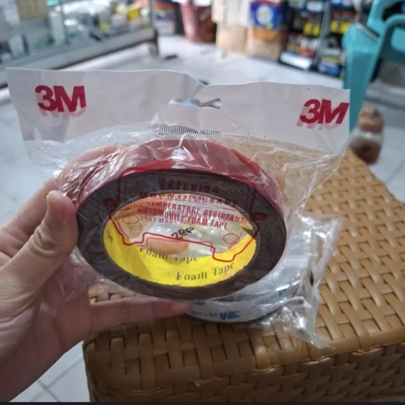 

double tape 3m merah double tape busa