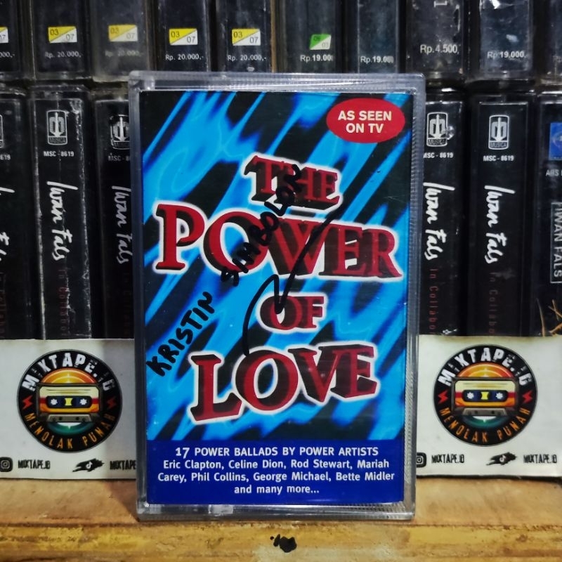 Kaset Pita - The Power Of Love - Kompilasi Barat - Eric Clapton - Celine Dion - Rod Stewart - Mariah