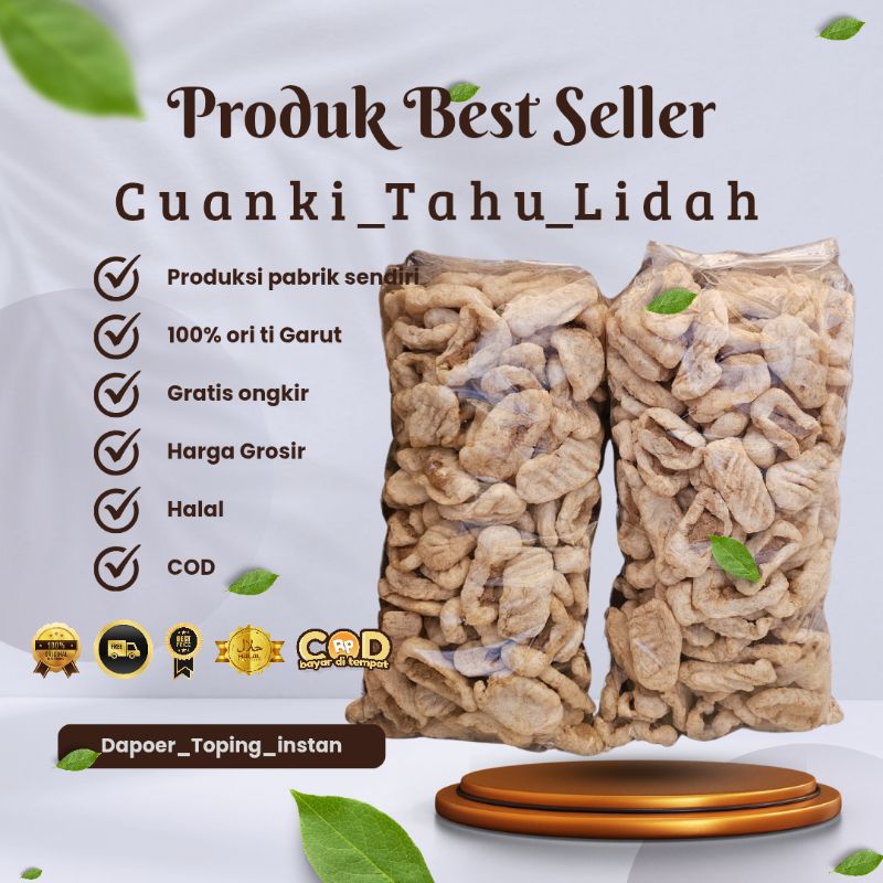 

Toping Instan CUANKI TAHU LIDAH isi 150pcs free kardus &xtra Bubble