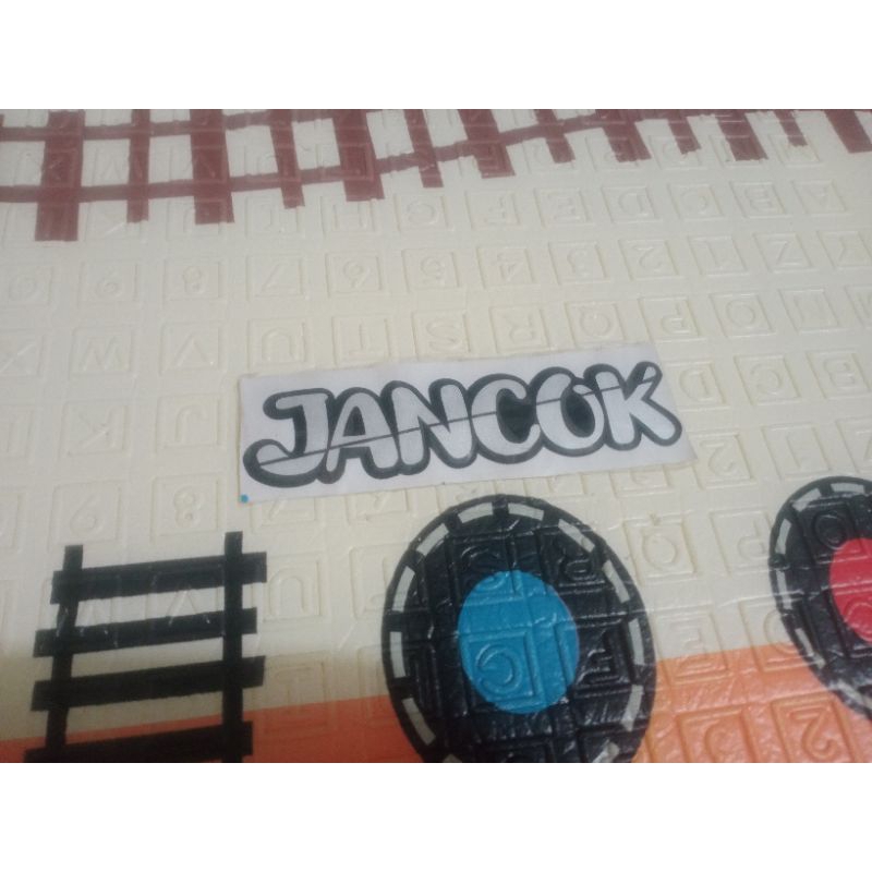 

stiker tulisan jancok stiker keren cutting stiker,stiker viral