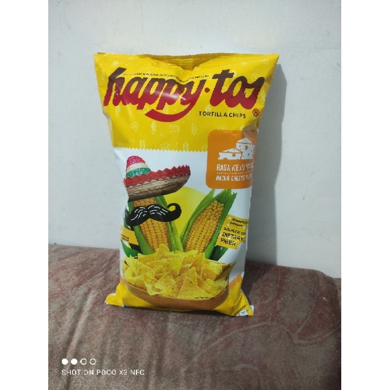 

happy tos tortilla chips (keju nacho) 140gr