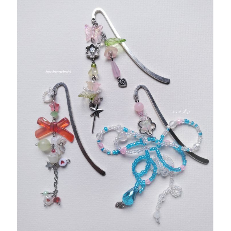 

Beaded Bookmarks // Pembatas buku beads aesthetic (fairy, melon soda, bingsu themed)