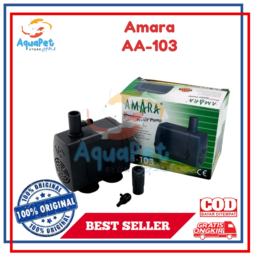 Amara AA 103 AA-103 Pompa Air Celup Kolam Ikan Hias
