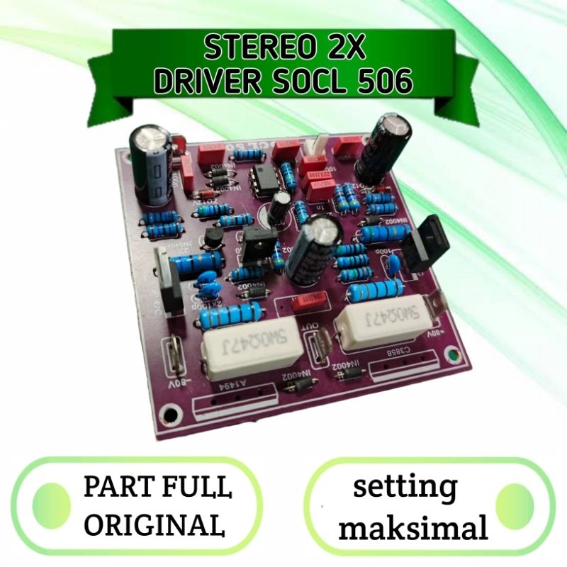 stereo 2x unit kit driver socl 506 original 600w karakter flat class ab super ocl Tampa tr pinal