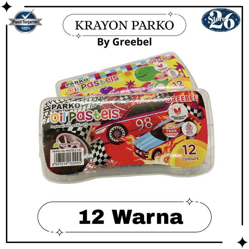 

Oil Pastel Parko 12 Warna / Krayon Parko By Greebel