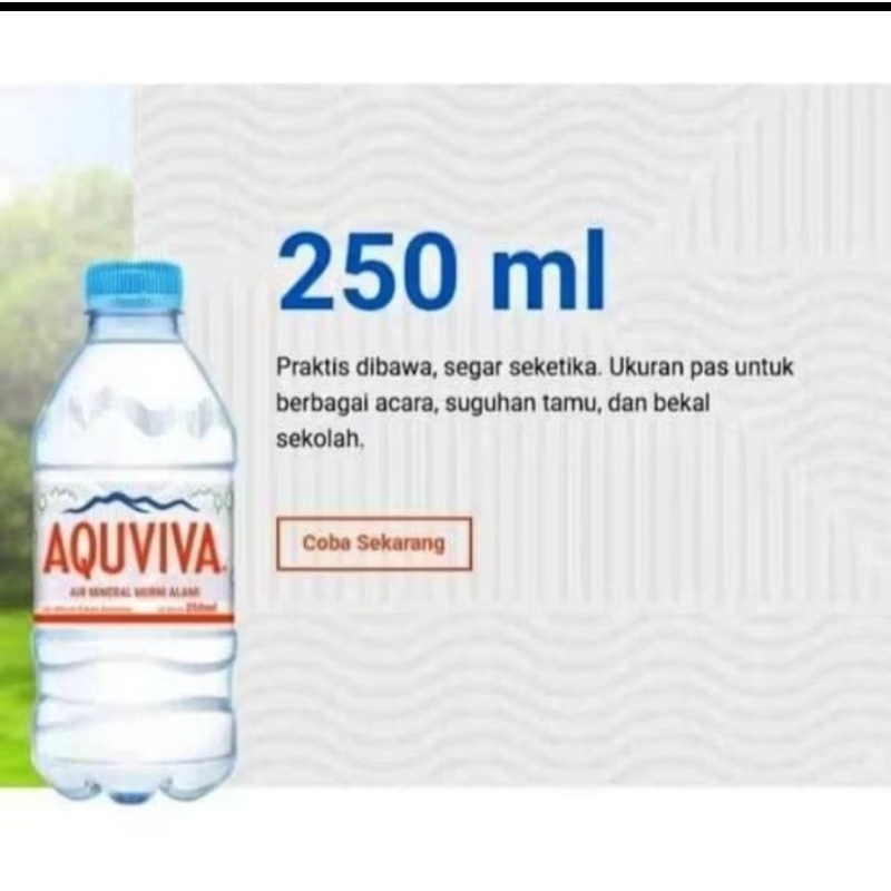 

Aquviva 250ml air mineral murni sehat alami