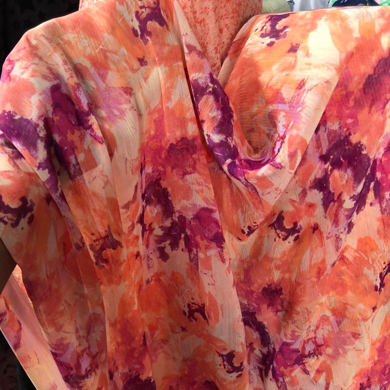 kain sifon yoryu motif - kain sifon yoryu motif bunga - kain sifon yoryu motif impor - kain sifon yo