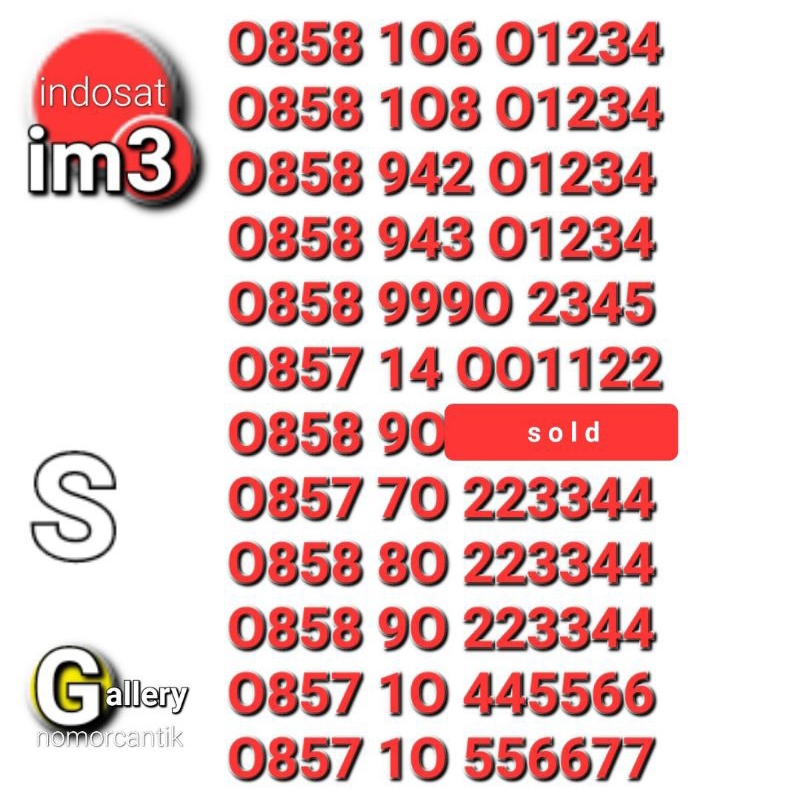 NOMOR CANTIK IM3 9669 888 999