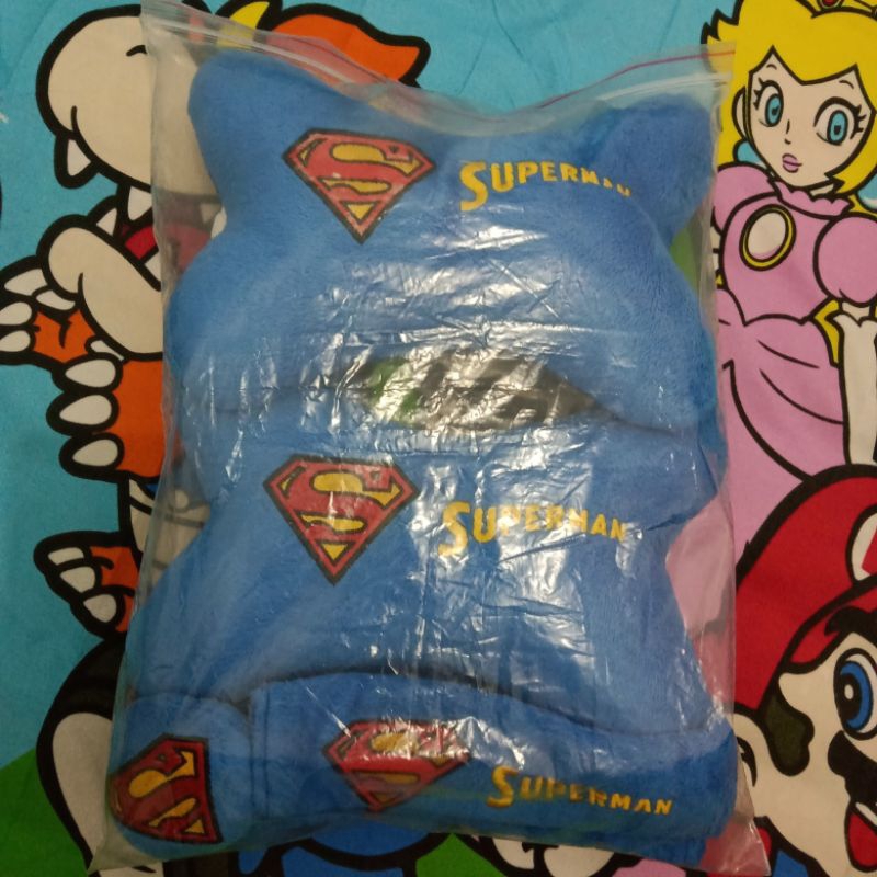 Bantal Mobil Set 3 in 1 Superman /Headrest Car Set 3in1