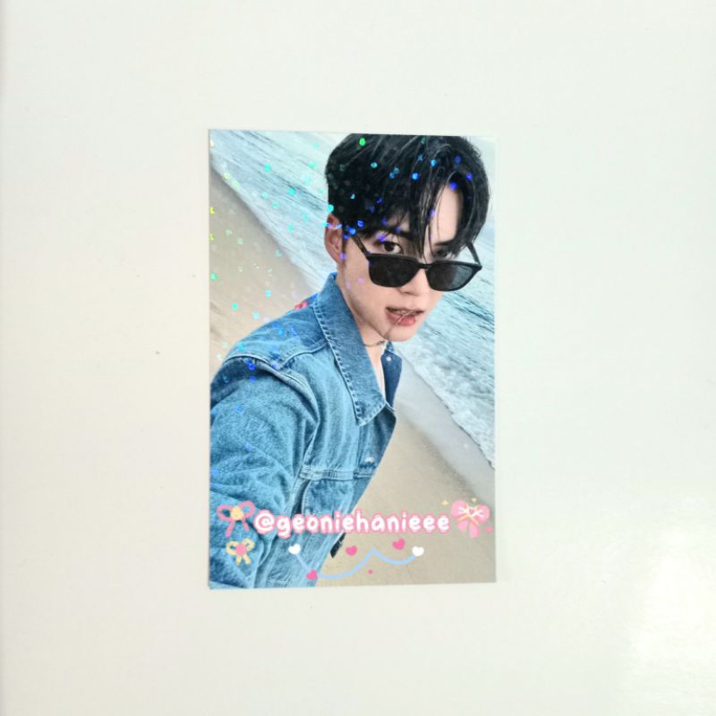(MURAH) photocard hanbin zerobaseone dicon holo hologram // pc hanbin zb1 dicon kacamata