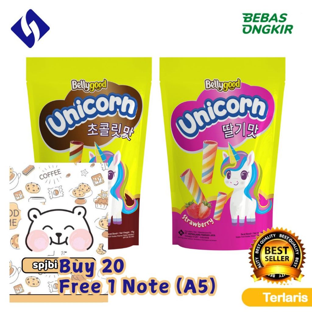 

Bellygood Unicorn Rasa Coklat dan Strawberry Pouch 30 gr