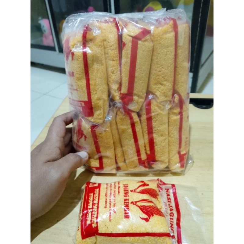 

nasi jagung instan|ampok jagung|butiran halus|100 gram|1 kg