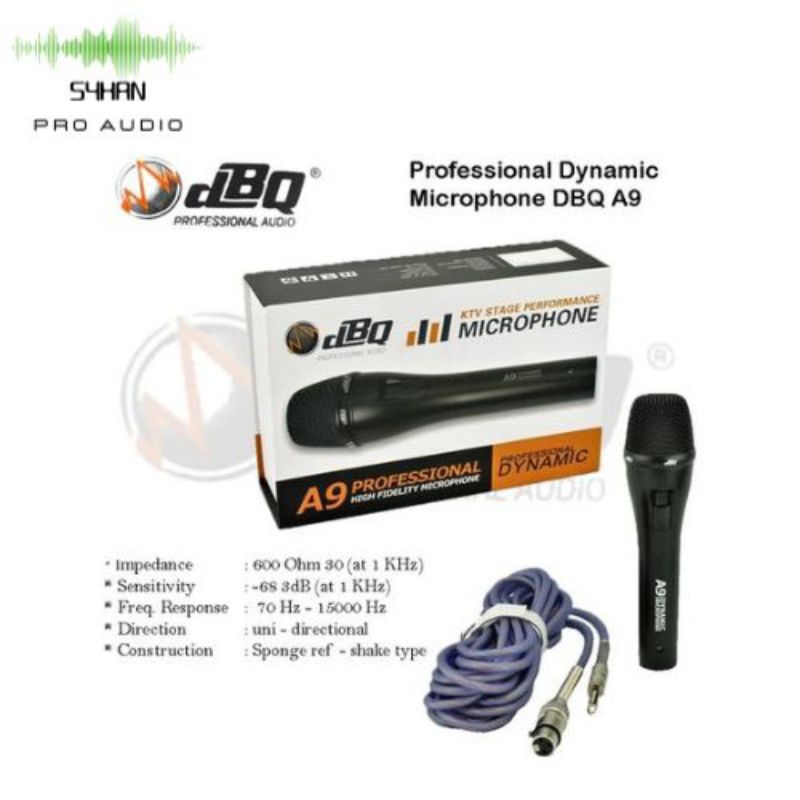 Mic DBQ A9 / Microphone dBQ A-9 Professional Dynamic Original