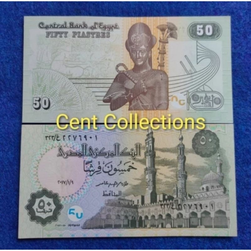 uang asing Egypt 50 piastres