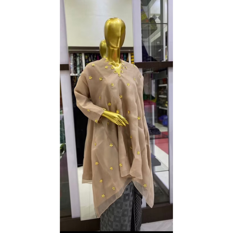 Baju bodo bodho modern Organza mix bunga kecil