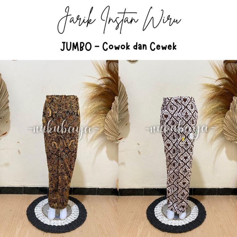 JUMBO - Jarik Wiru Instan Motif Lengkap sampai BB 100kg