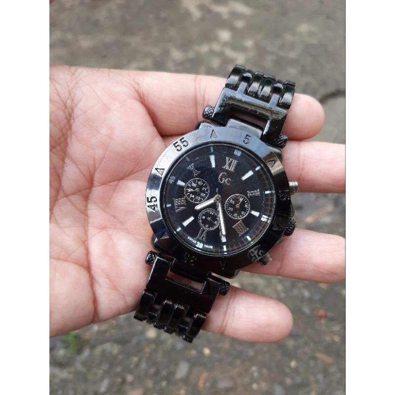 jam tangan pria GC otomatis chronograph aktiv sporty anti karat
