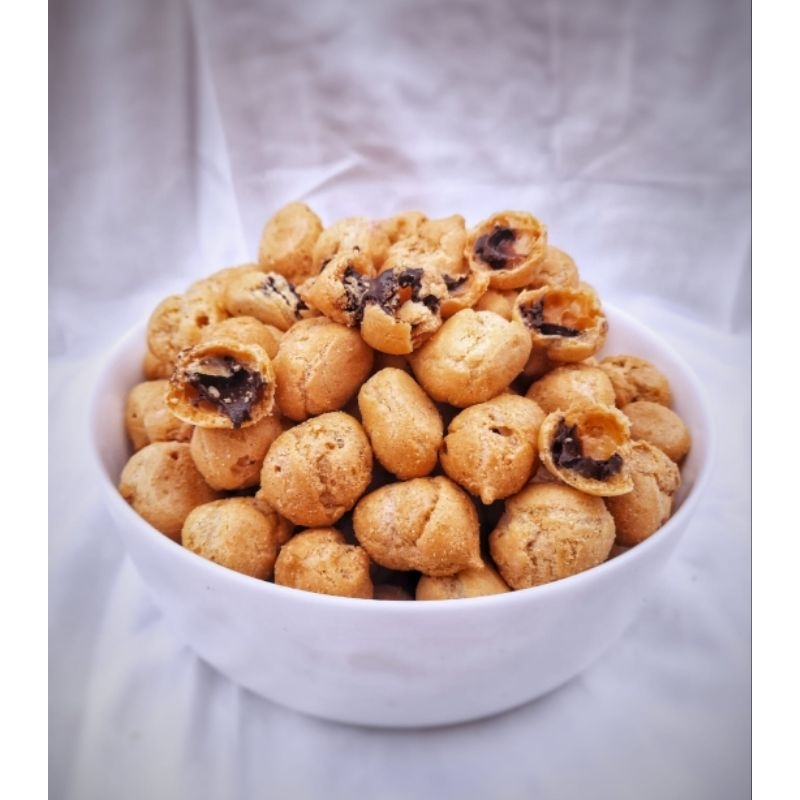 

Kue Soes Kering Cokelat / Sus Coklat Mini Murah Kiloan 250 Gram