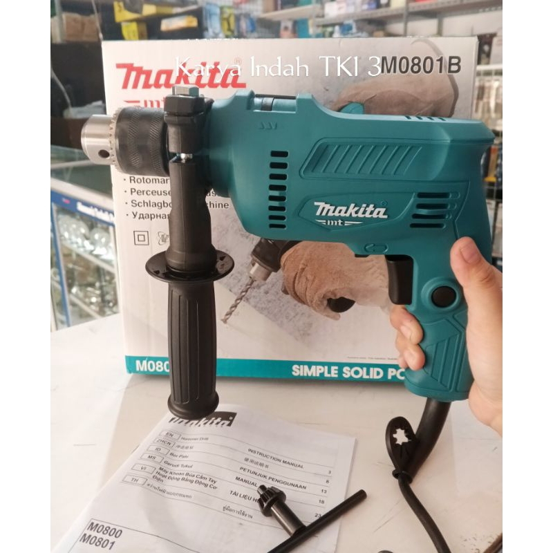 Makita M0801B 16mm Bor Tembok Beton Impact Drill M 0801 Bolak Balik