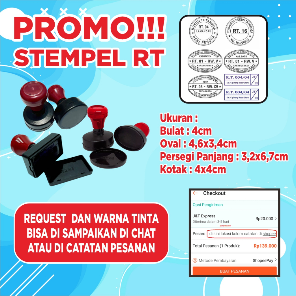 

Cetak Stempel Flash RT Custom / Promo Cetak Stempel Flash / Stempel RT Murah Free Desain