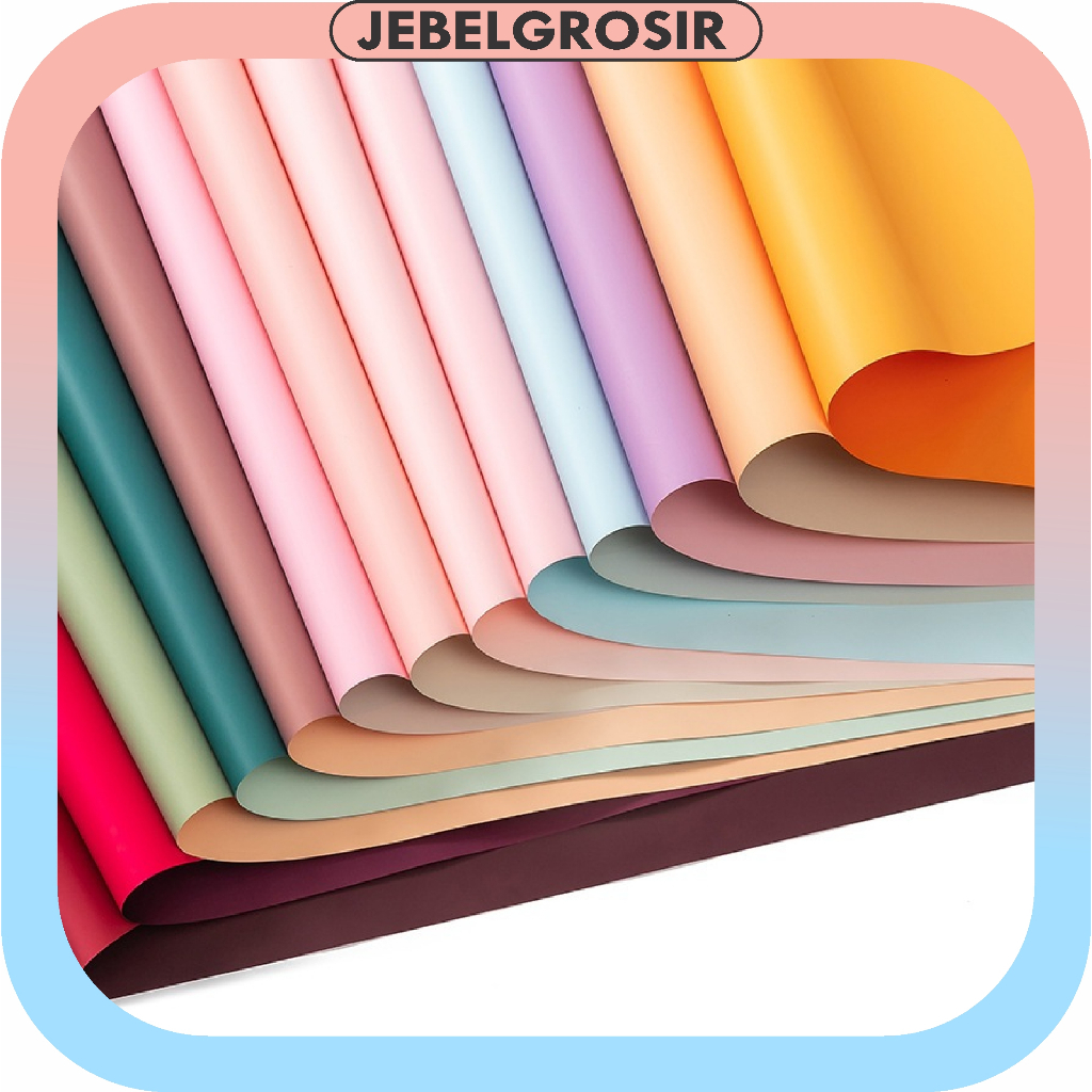 

20 Lembar Kertas Buket Bunga Dua Warna Flower Wrapping Waterproof 2 Color KB14