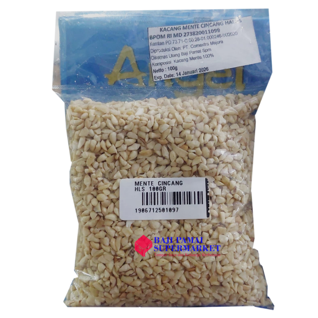 

Kacang Mente Cincang Halus 100gr / Kacang Mede Cincang