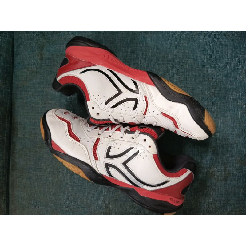 Sepatu Badminton Decathlon Artengo BS800 Red White second Original