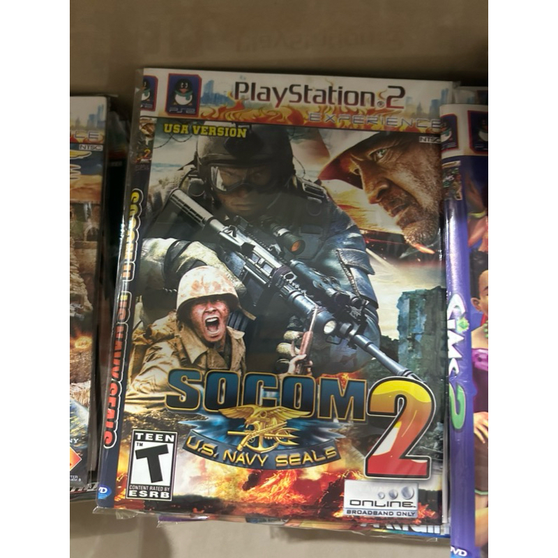 Kaset Game PS 2 - Play Station 2 SOCOM 2 & SOCOM 4