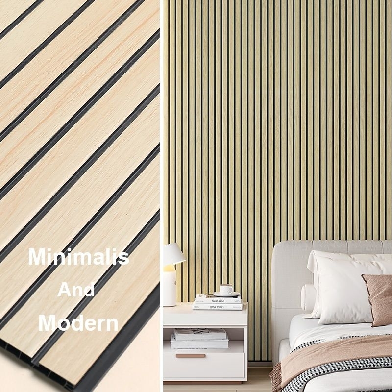 WPC Panel Dinding Lebar 30cm x 290cm Backdrop TV
