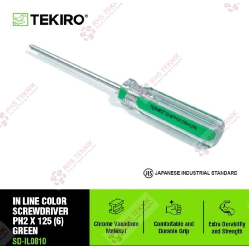 OBENG KRISTAL TEKIRO 125Mmm Obeng Kristal Tekiro 5 inch Obeng Plus Tekiro Obeng Minus Tekiro Obeng K