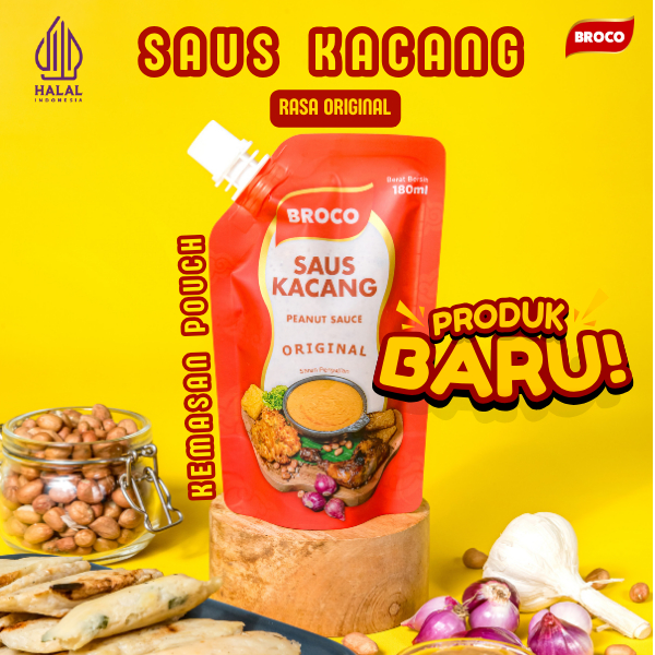 

Brocofood - Saus Kacang Rasa Original Serbaguna Pouch 180 ml - Saus Kacang Instan