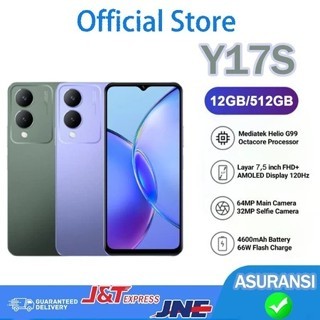 [Bisa+COD] HP VIVO Y17S 4G 5G Asli 7.5inci 6800mAh ori Smartphonehandphone cuci gudang 6GB+128GB/HP/