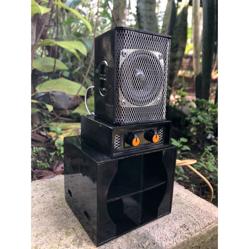 miniatur sound system siap bunyi / miniatur sound 2 inch