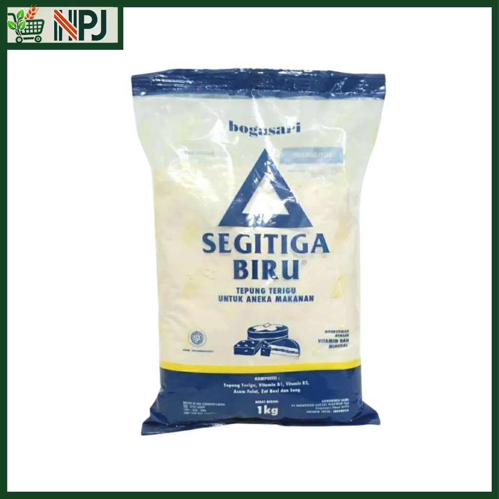 

Tepung Terigu Segitiga Biru 1kg – Tepung Serbaguna Premium untuk Aneka Kue & Masakan