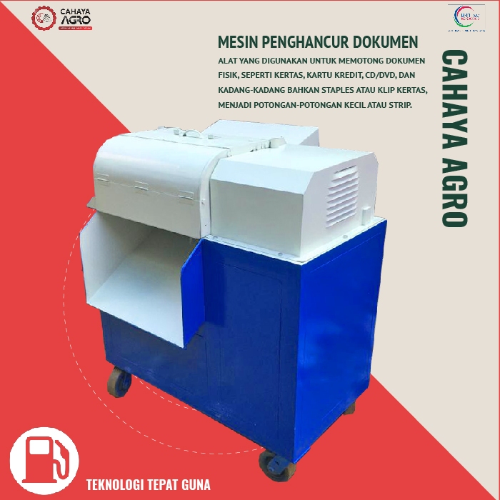 Mesin Penghancur Dokumen Kapasitas Lebiih Besar 100 Kg