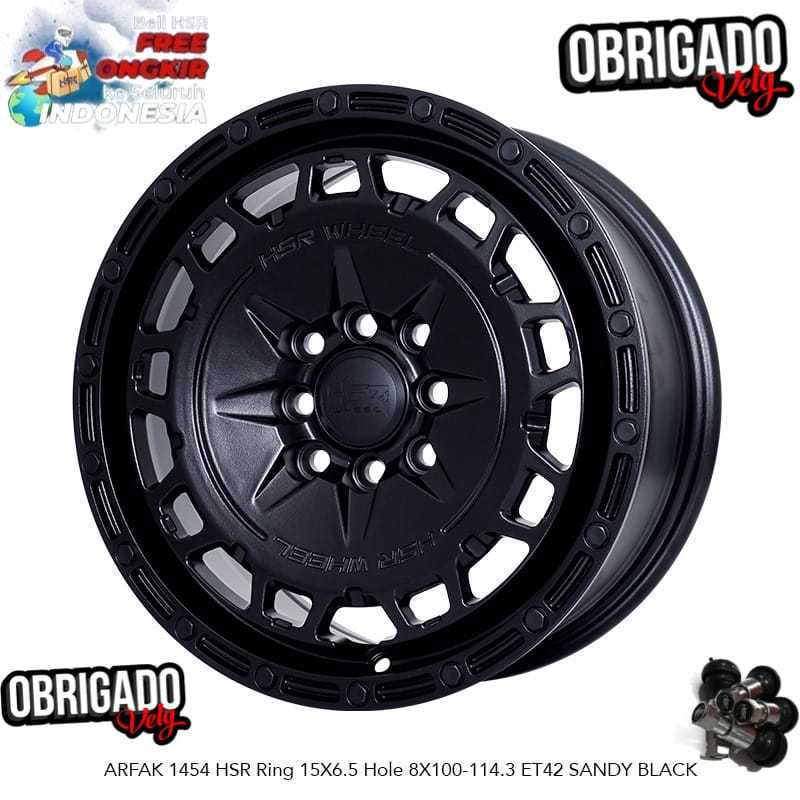 VELG STANDAR MOBIL HONDA FREED, MOBILIO, JAZZ RING15 HSR ARFAK-RALLY LOOK