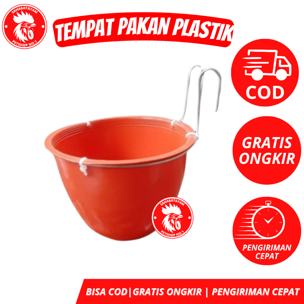 Tempat Pakan Plastik Wadah Pakan Ayam Tempat Pakan Ayam Bangkok Wadah Pakan Ayam Mangkuk Pakan Ayam 