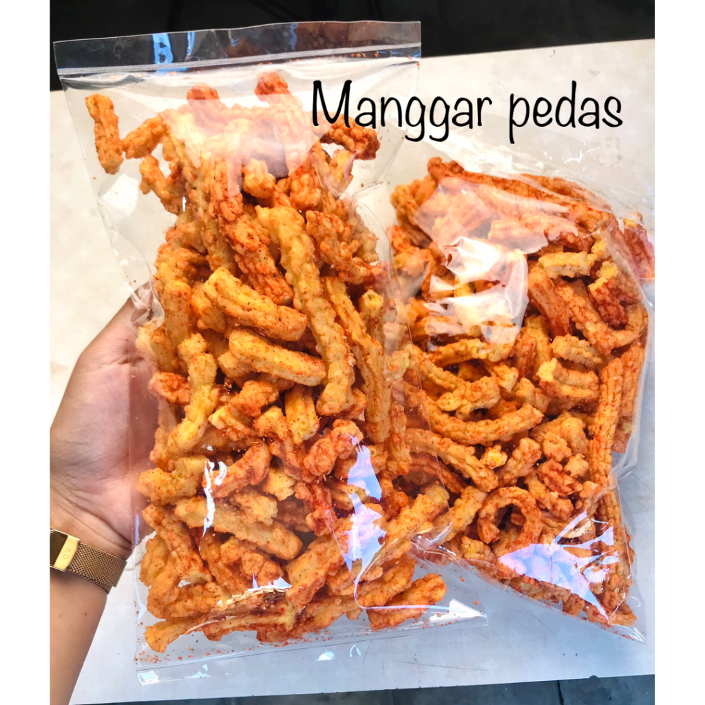 

Krupuk Manggar Pedas 400gr 200gr Krupuk Akar Jadul